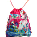 sac à dos fantaisie de polyester du sac 210D de cordon pour des enfants, sac de gymnastique